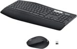 Combo Teclado e Mouse sem fio Logitech MK850 com Teclado com Apoio para as Mãos, Mouse Destro, Conexão USB Unifying ou Bluetooth com Easy-Switch para até 3 dispositivos e Pilha Inclusa