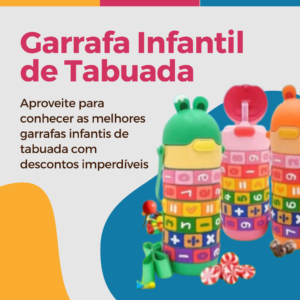 Garrafa Infantil Tabuada Números Interativa Educacional de Contas Giratórias