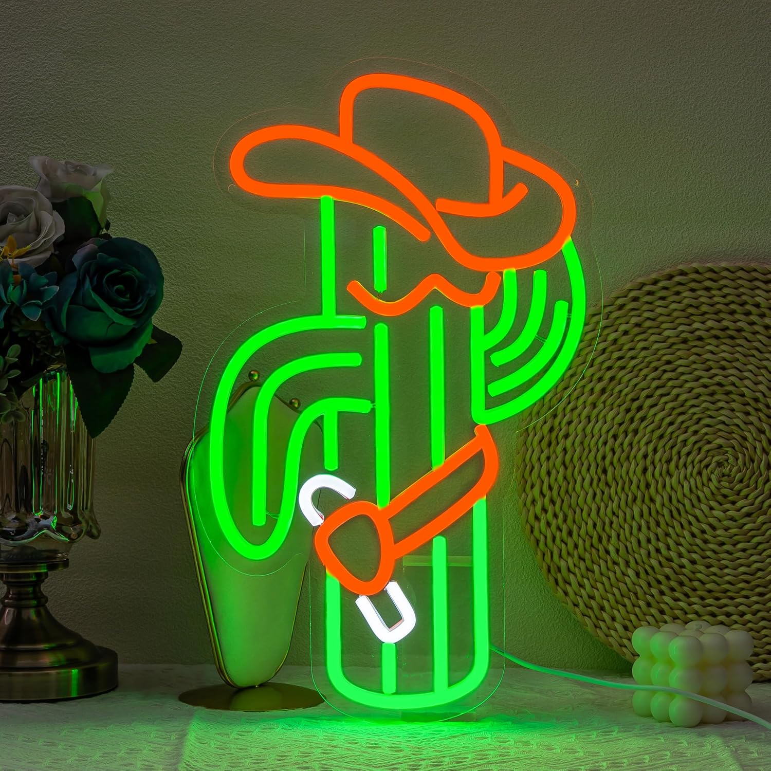 Letreiro de Neon de Cacto