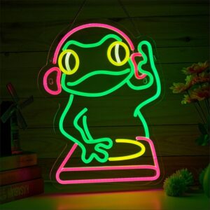 letreiro de neon dj frog 1