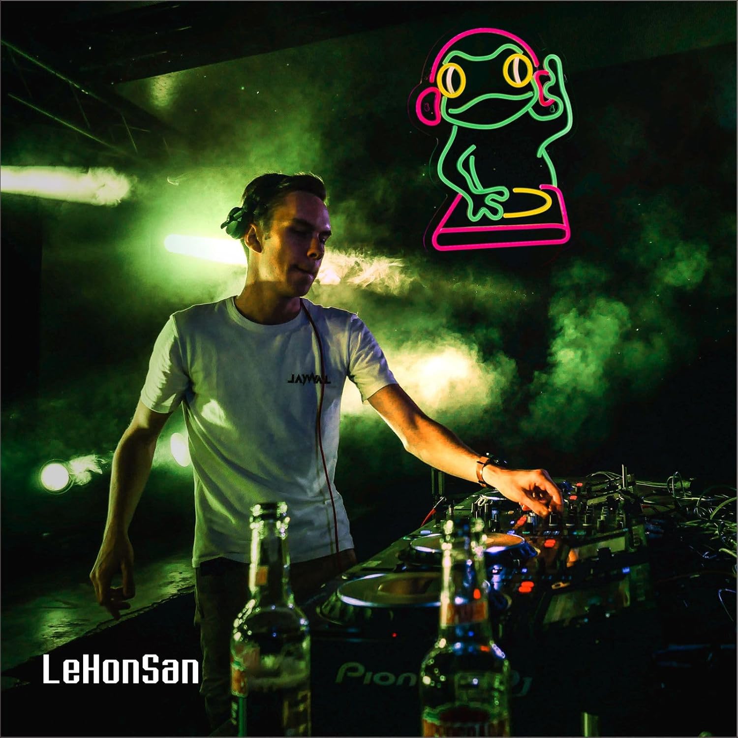 Letreiro de Neon Dj Frog