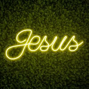 painel neon led letreiro jesus 1