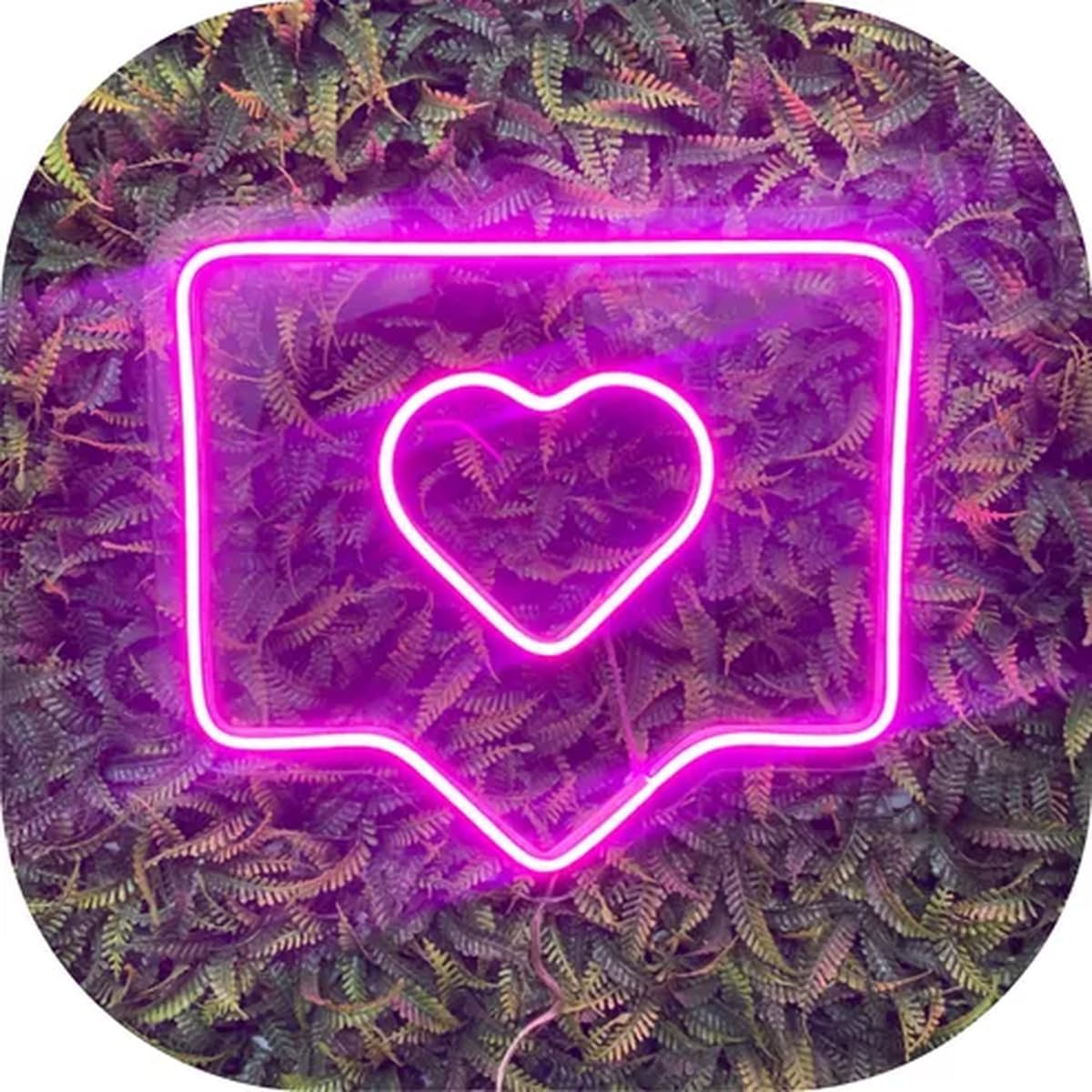 Painel Neon Led Like Instagram