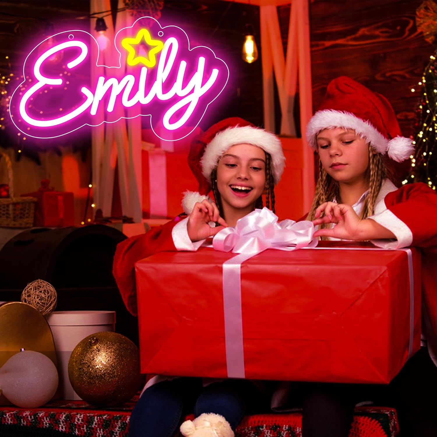 Placa de Neon com o nome Emily