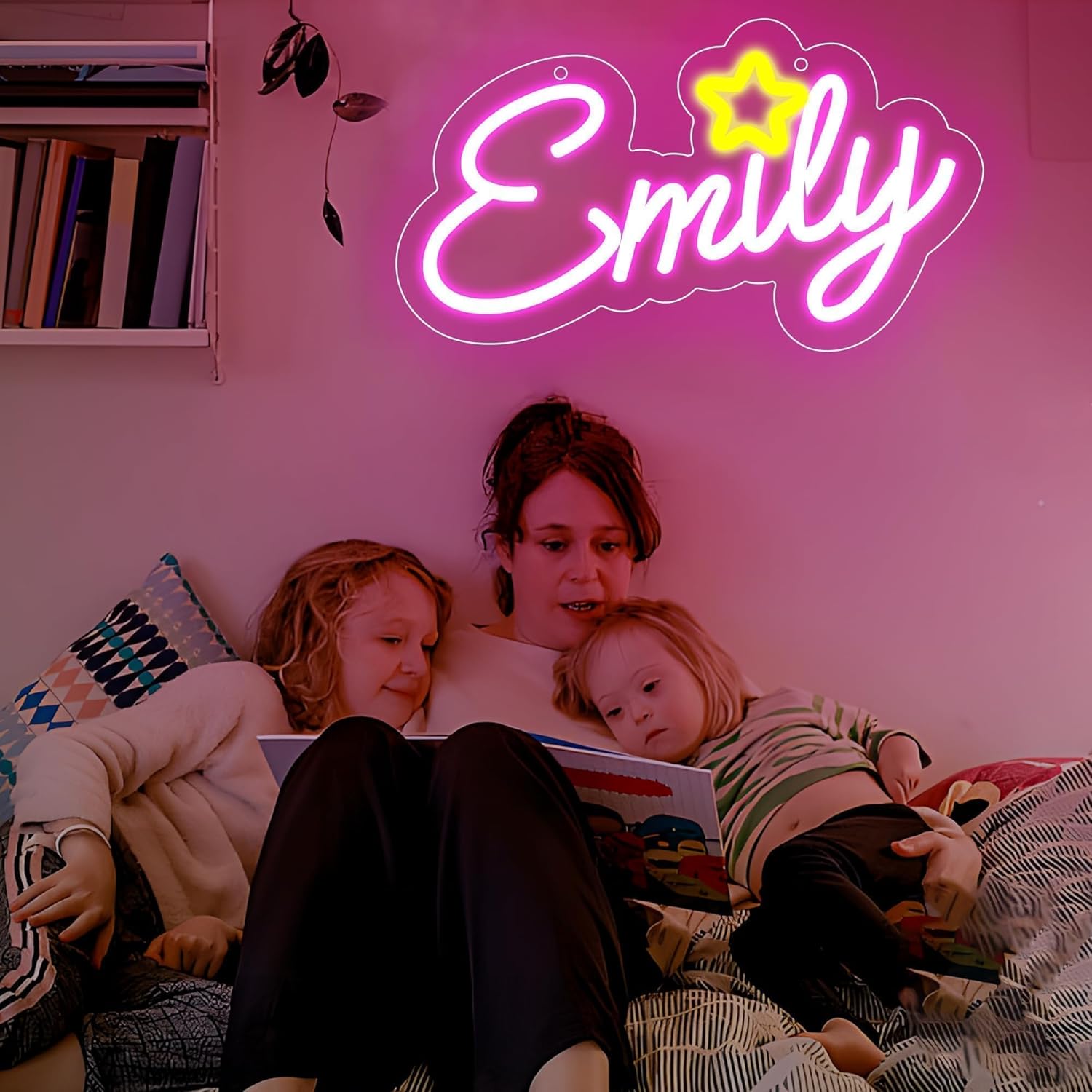 Placa de Neon com o nome Emily