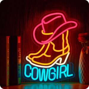 placa de neon de cowgirl 1