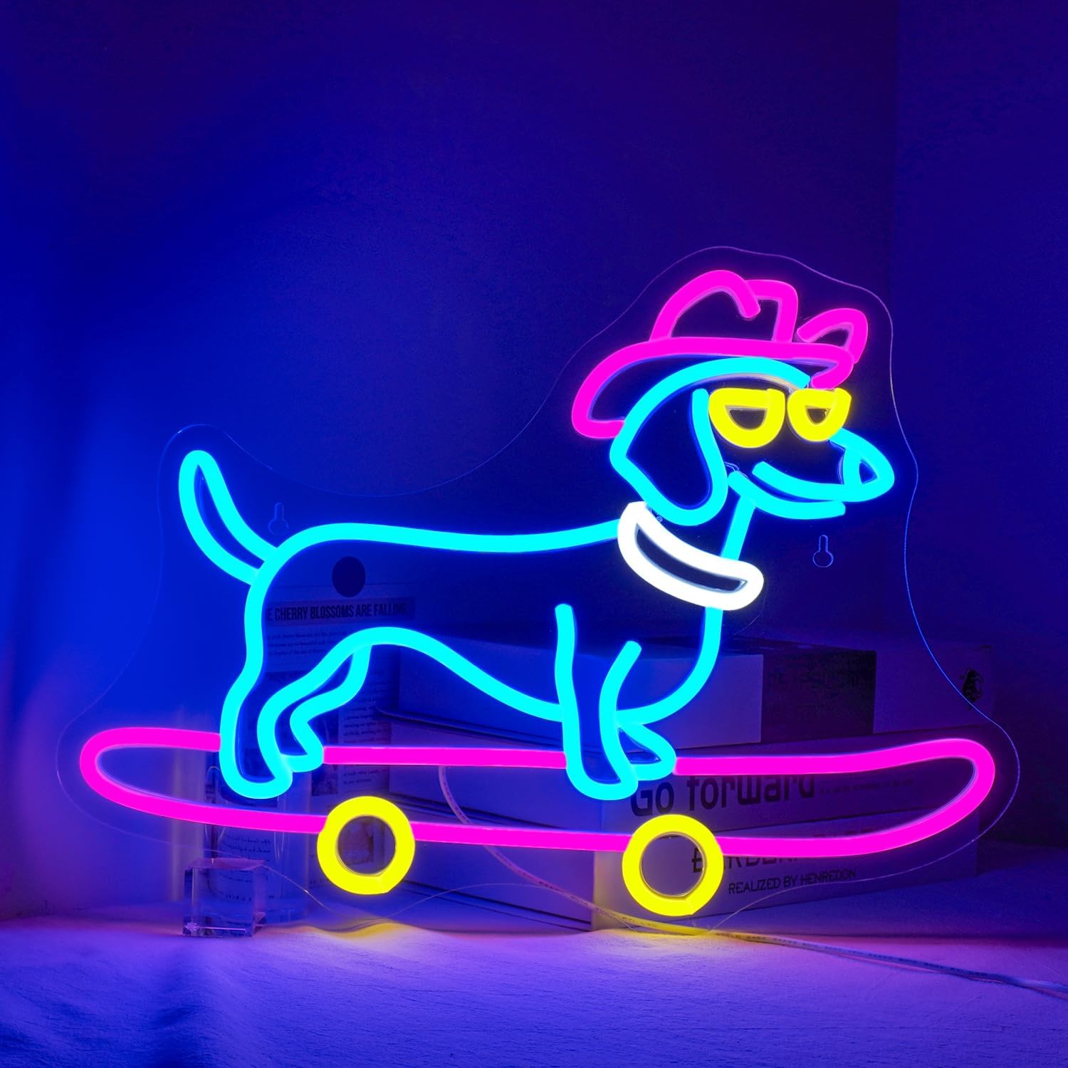 Placa de Neon de Dachshund