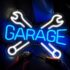 placa de neon de garagem 1