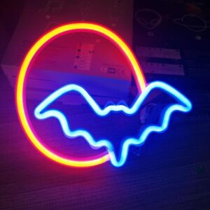 placa de neon de halloween 1