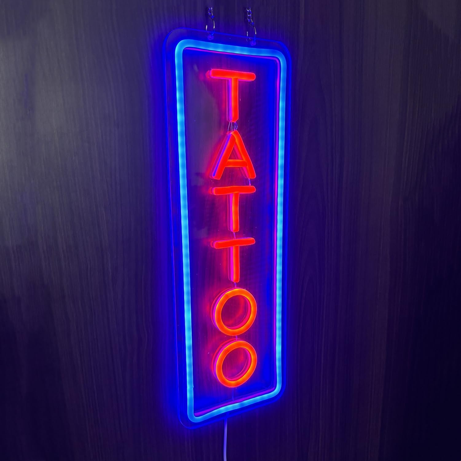 Placa de neon de tatuagem