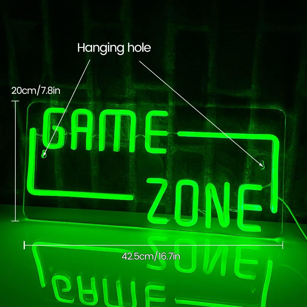 Placa de Neon Game Zone