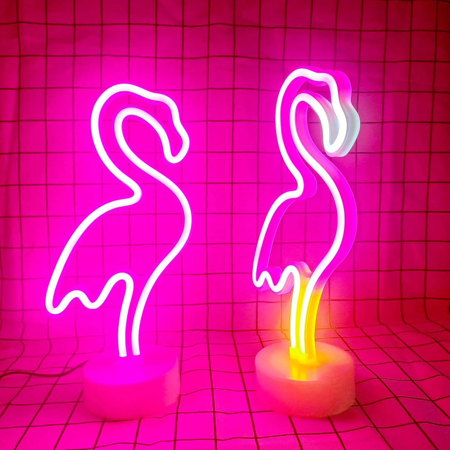 Placa de neon LED Flamingo