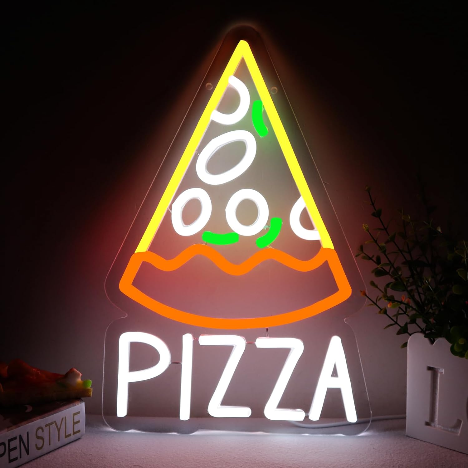 Placa de Neon para Pizzaria