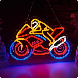 placa neon de motocicleta 1